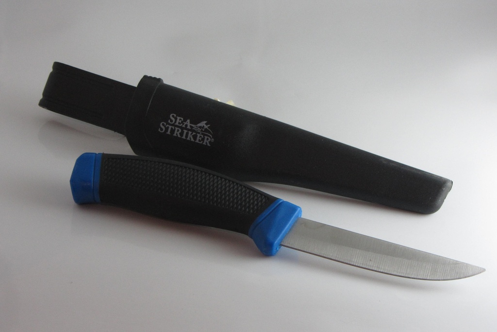 Knife, Bait with Sheath Straight Blade 4"