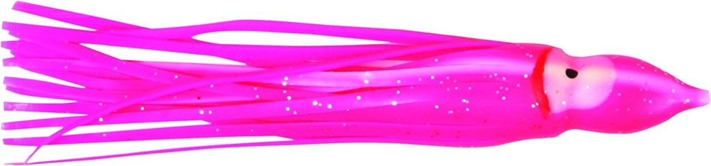 Skirt, Squid 4-1/2" Glow/Pink 4Pk