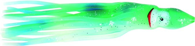 Skirt, Squid 4-1/2" Green/Glow/Blue 4Pk