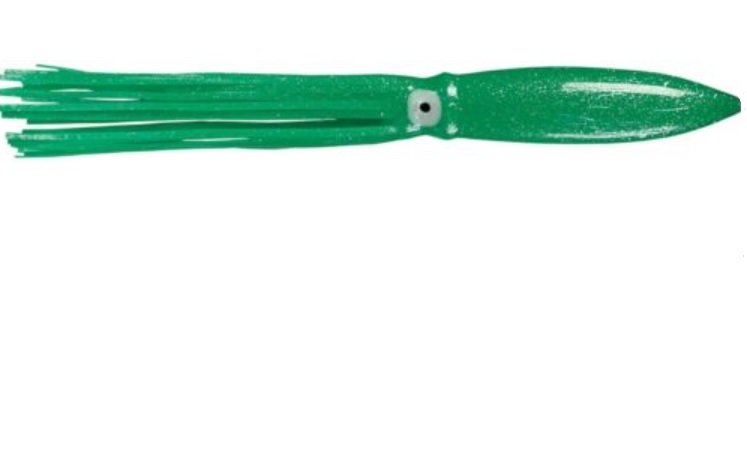 Lure, Squid Bulb Head 9" 3Pk Green