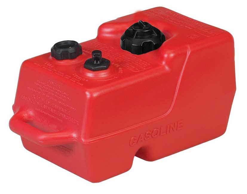 Fuel Tank, Portable Red 3Gal Ultra3 Gauge 1/4 NPT Port USA