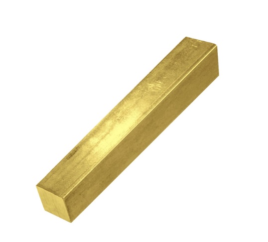 Shaft Key, Brass Square 3/16" Length:1.5" for ShaftØ3/4"