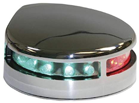 Navigation Light, Bow Bi Colour Stainless Steel 12V