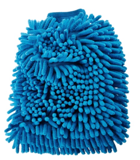 Microfiber Reggae Wash Mitt Blue