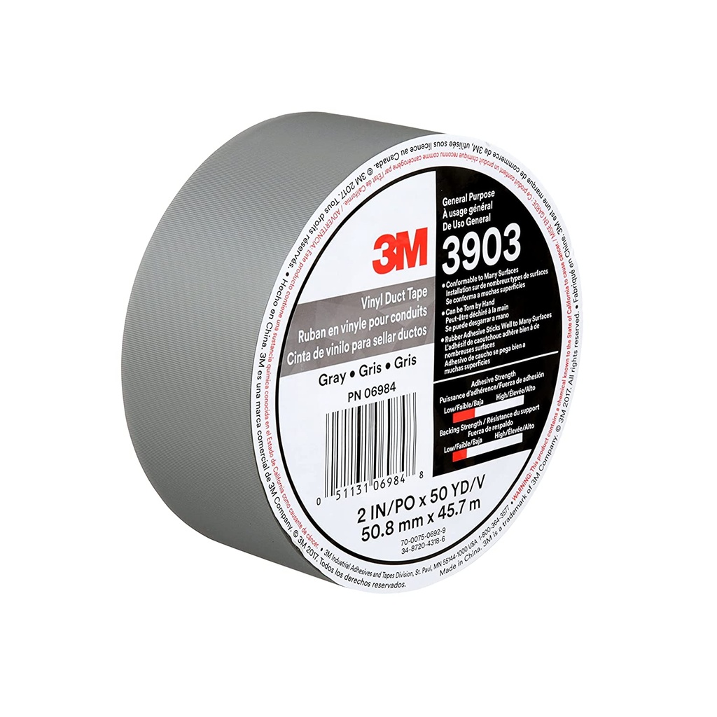 Duct Tape, Vinyl Gray 2" x 50Yd