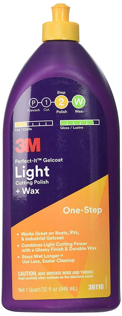 Cutting Compound, P1500Light with Wax Qt