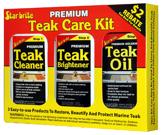 Teak Care Kit, 3x16ozBtl/48oz