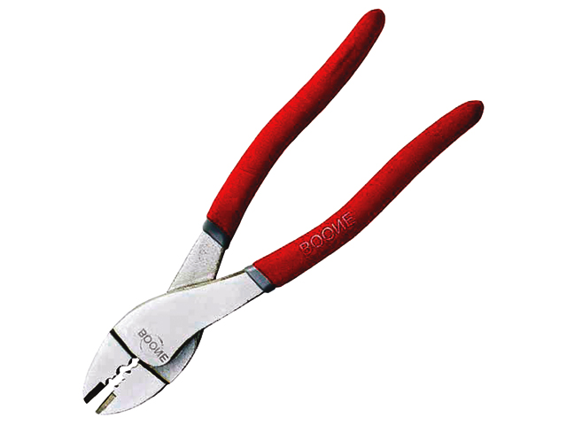 Crimp Plier, Stainless Steel 9-1/2" Red