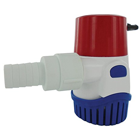 Bilge Pump, Submersible 800GpH 12V Full Automatic Round Port:3/4"