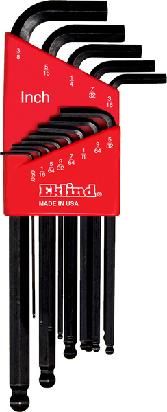 Hex Key Set, Ball-End Long Arm Imper 13 Piece