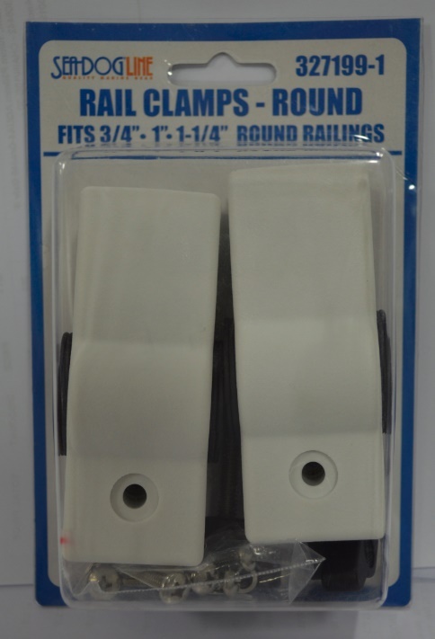 Rail Mount Clamps, Removable for Tube 3/4 to 1-1/4"