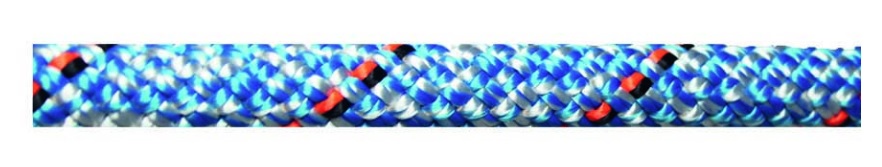 Dyneema Rope, D2 Club 08mm White Blue per Foot