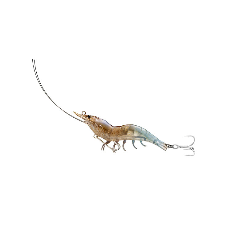 Lure, Shrimp 3-1/2" 3/8oz #8 #6 Hook White