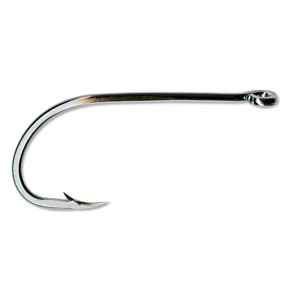 Hook, Beak Size 4 Ringed Eye Nickel Plated 10 Pack