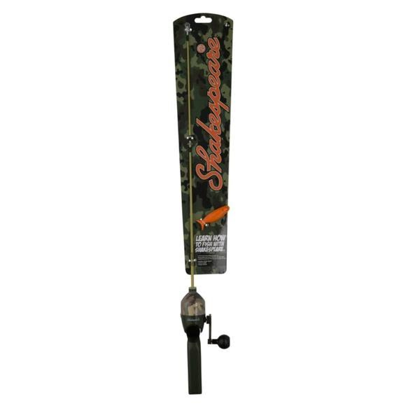 Rod/Reel Combination Kit, Kid's Camo 2'6" with Line