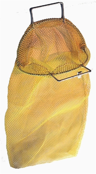 Mesh Bag, 17 x 28" Wire Handle Yellow