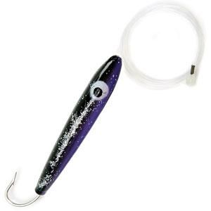 Lure, Cedar Plug 4" Rigged Black/Purple