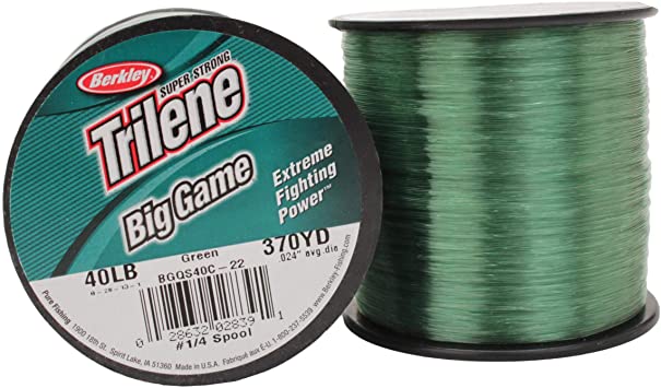 Line, Trilene Big Game 40Lb 370Yd 1/4Lb Spool Green