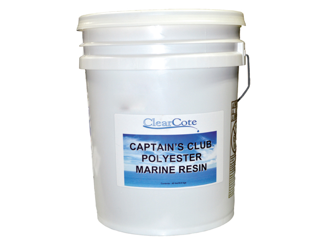 Polyester Resin, with MEKP Pail Captain's Club