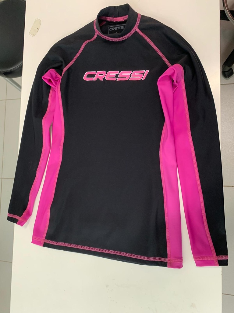 Rash Guard, Women's Long Sleeve Black/Pink