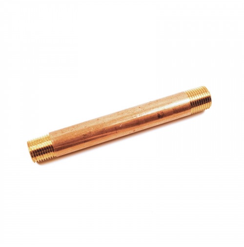 Pipe Nipple, Male Thread:1/8" Length:3" Brass