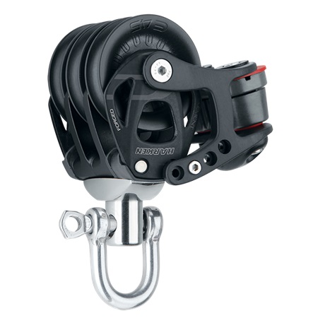 Block, Triple Element 45mm MaxLine: 12mm Swivel with Cam Cleat