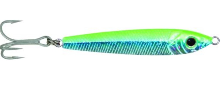 Lure, Jigfish 3/4oz #6 Hook Chart Silver Blue