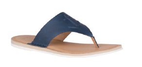 Sandals, Women's Seaport Thong Leather Navy