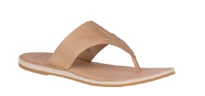 Sandals, Women's Seaport Thong Leather Tan