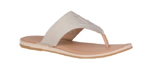 Sandals, Women's Seaport Thong Leather Ivory