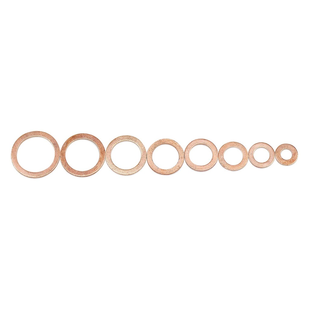 Washer, Copper Assortment 150 Piece 6Sz