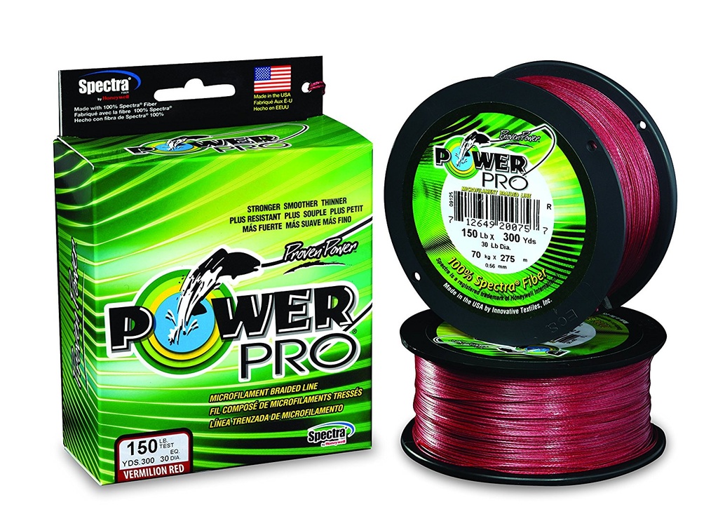 Braid, PowerPro 100lb X 300Yd Red