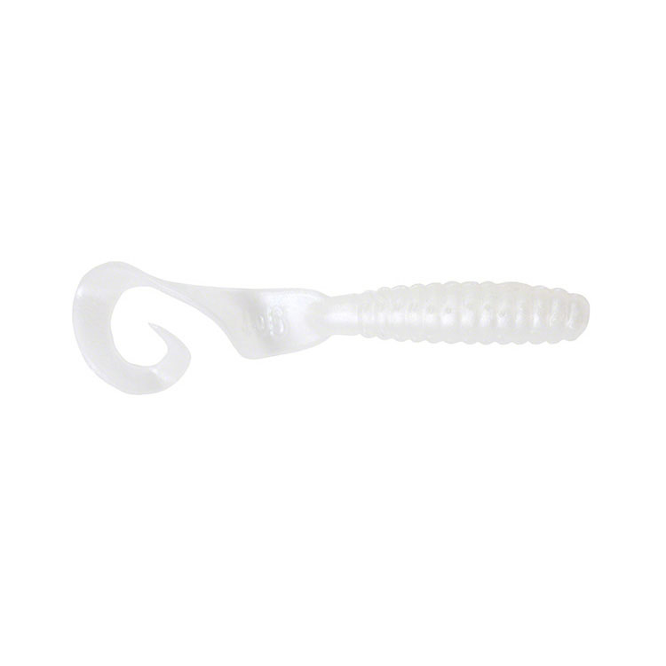 Lure, Curltail Grub 3" Pearl 30Pk