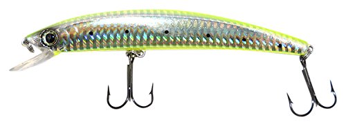 Lure, Trolling Pro Minnow 5-1/4" 5/8oz Chartreuse Silver