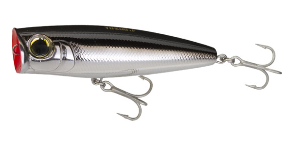 Lure, Hydro Popper 3-1/2" 7/8oz Black Silver