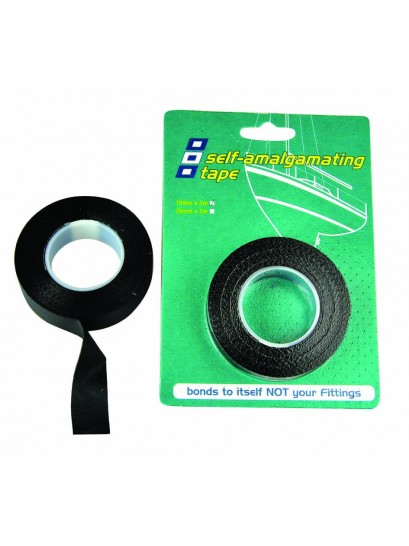 Tape, Self-Amalgamating Black Width 19mm Length:5m