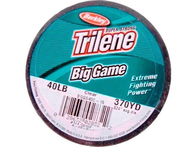 Line, Trilene Big Game 40Lb 370Yd 1/4lb Spool Clear