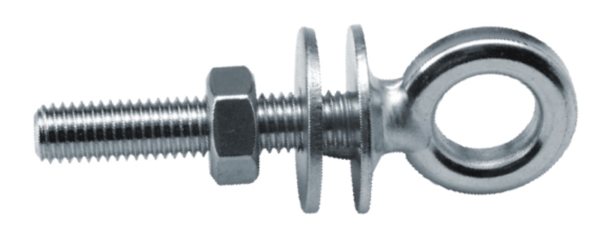 Eye Bolt, Thread:M6 Length:100 Overall Length:126 EyeØ:13mm