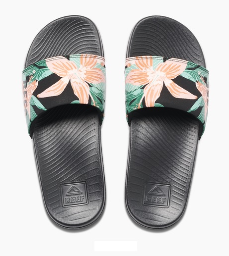 Sandals, Women's One Slide Hibiscus