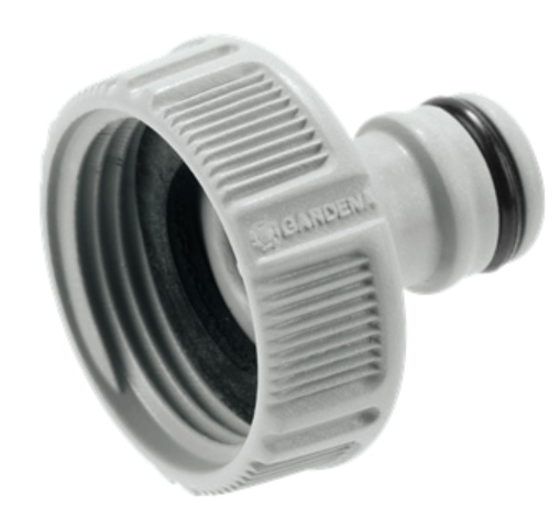 Connector, Tap 33.3mm (G 1") Thread to Clipin Male