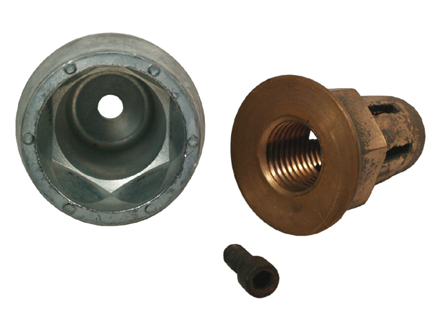 Propeller Nut, Thread:1.25 Shaft:1.75" with Olive Anode