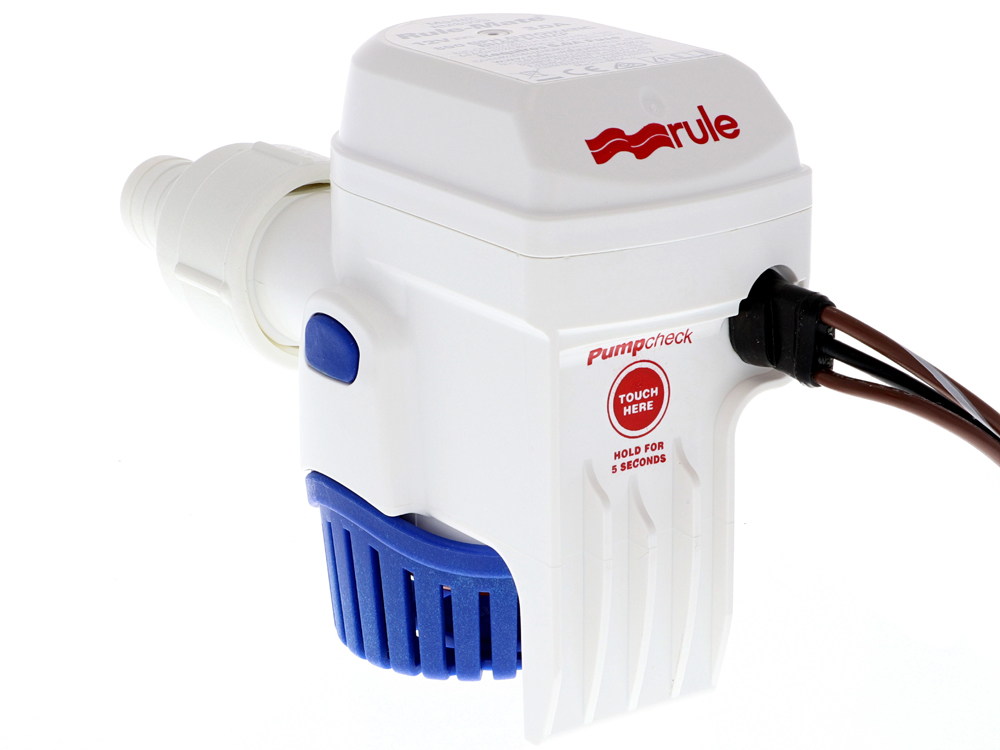 Bilge Pump, Submersible RM800GpH 12V Automtd with Test-Button