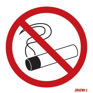 Sign, No Smoking 10 x 10 Self Adnesive Vinyl