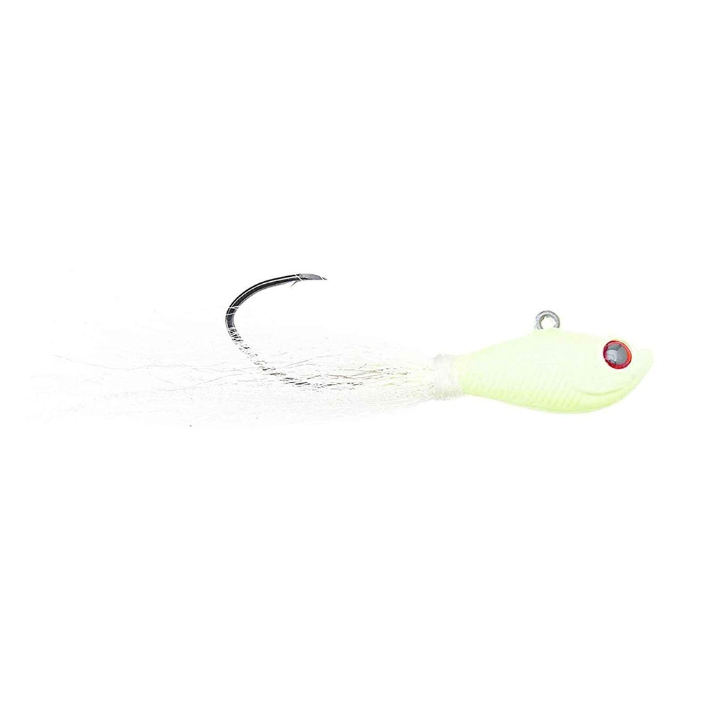 Jig, Pro-V Bucktail 3/4oz 3/0 Glow