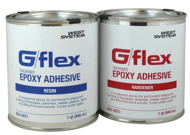 Epoxy Adhesive Kit, G/Flex Thickened Structural Bond 2Qt