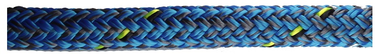 Dyneema Rope, D2 Racing 78 8mm Blue Grey per Foot