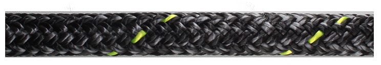 Dyneema Rope, D2 Racing 78 10mm Black Grey per Foot