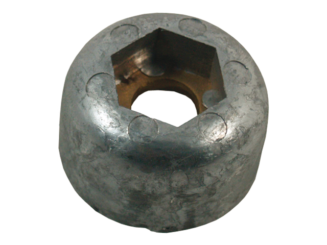 Anode, Cast-in Bronze Ring for Propeller Nut Shaft:3/4"