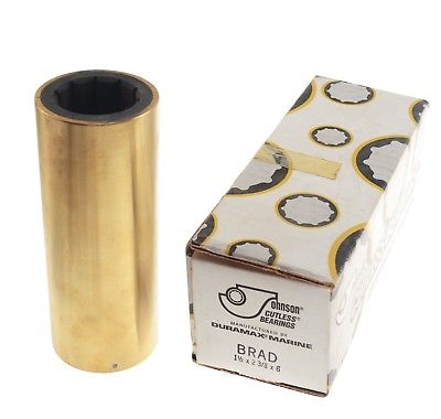 Shaft Bearing, 1.5" x 2.37" Brass 'Brad'