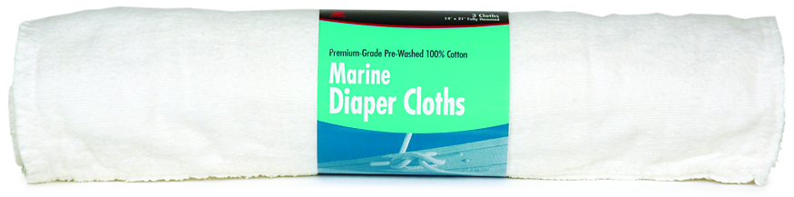 Diaper Cloths, Marine 3Pk/Roll